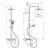 Душевая система hansgrohe vernis blend 26899670 240 черная матовая с термостатом в Астане фото № 6