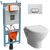 унитаз с инсталляцией 4в1 vitra zentrum 5795b003-0075 700-1873 rim-ex в Астане фото № 1