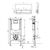 Инсталляция для унитаза 3в1 villeroy&boch 92242700 + 92249061 в Астане фото № 2