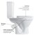 унитаз-компакт напольный vitra norm blanc 9837b099-7201 с микролифтом в Астане фото № 4