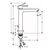смеситель для раковины hansgrohe talis e 71716340, черный хром в Астане фото № 2