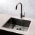 Кухонная мойка reginox miami r30721 50x40, gun metal в Астане фото № 2