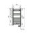 Полотенцесушитель zehnder aura 80x40 pbez-080-40/mq белый в Астане фото № 2