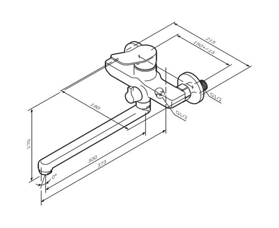 смеситель для ванны am.pm x-joy f85a90000 в Астане фото № 4
