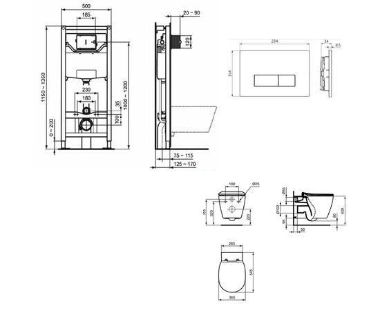 Комплект ideal standard esedra prosys t386001 oleas m2 r0121a6 в Астане фото № 2