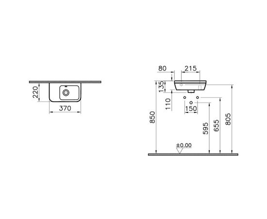 Мини раковина vitra integra 7090l003-0012 в Астане фото № 2