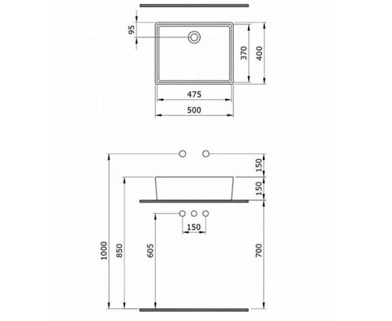 Накладная раковина bocchi milano 1215-062-0125 в Астане фото № 3