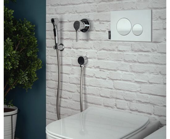 Гигиенический душ jacob delafon elate e24610-cp со смесителем с внутренней частью в Астане фото № 2