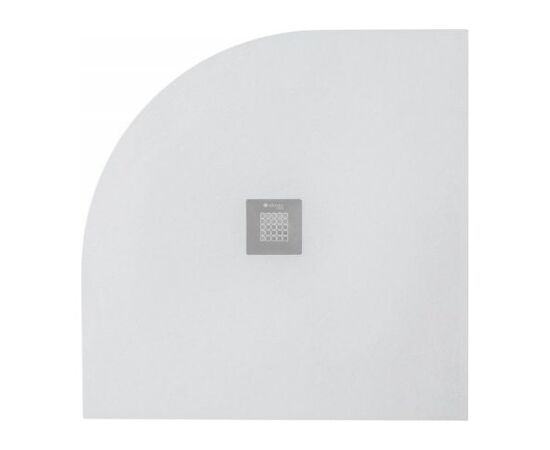 Atq-90x90u-w hidronatur pleasure поддон литьевой r550 900х900х30мм слив крышка белый камень (242255) в Астане фото № 1