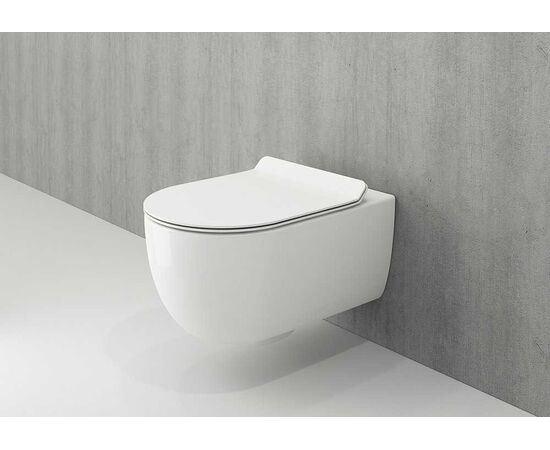 Подвесной унитаз bocchi v-tondo  1416-001-0129 rimless белый глянец в Астане фото № 2