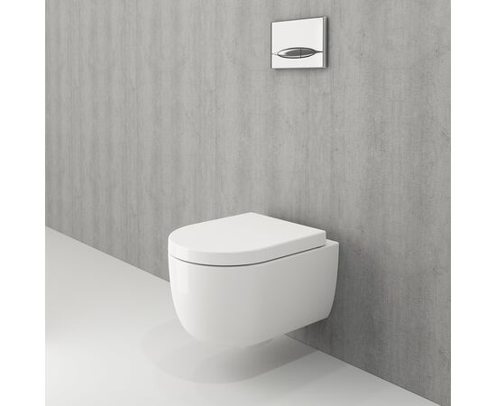 Подвесной унитаз bocchi v-tondo 1417-001-0129 rimless белый глянец в Астане фото № 2