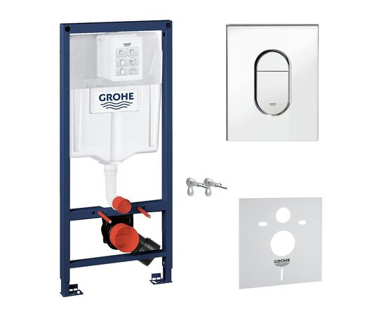 Инсталляция grohe rapid sl 38929000 4в1 для унитаза с кнопкой arena cosmo в Астане фото № 1