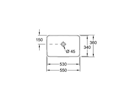 раковина накладная villeroy&boch venticello 41135501 550*360 в Астане фото № 3