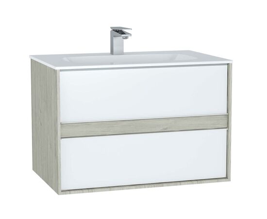 тумба с раковиной vitra metropole 61291 100 см серебряный дуб в Астане фото № 1