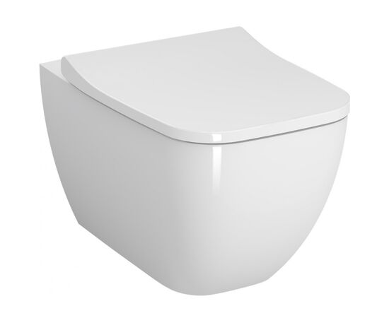унитаз подвесной vitra shift 7742b003-0075 безободковый с тонкой крышкой микролифт в Астане фото № 1