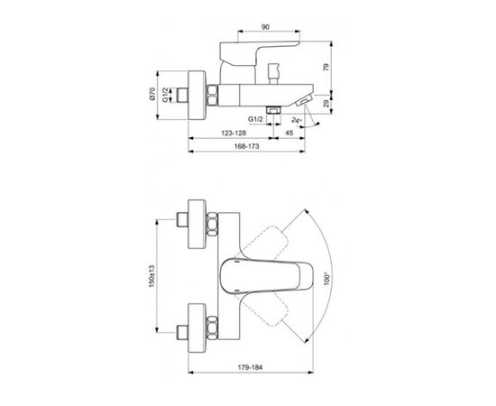 Набор смесителей ideal standard ceraplan iii bd005aa в Астане фото № 3