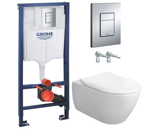 унитаз с инсталляцией 5в1 grohe rapid sl + villeroy & boch subway 2.0 в Астане фото № 1