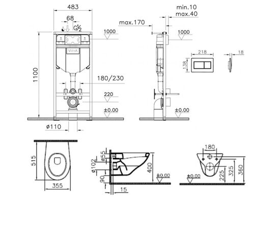 Комплект vitra alpha: 9005b003-7206 в Астане фото № 3