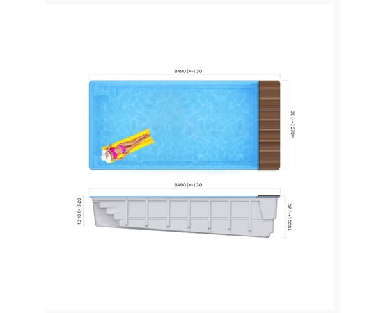 Бассейн franmer савой pool cover в Астане фото № 1
