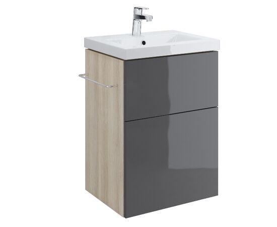 тумба с раковиной сersanit smart p-su-sma-co50/gr 50см серая в Астане фото № 1