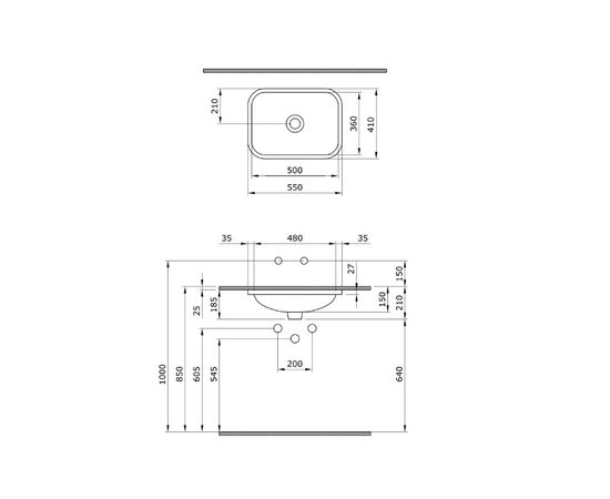 Встраиваемая раковина bocchi scala arch 1006-002-0125 белая в Астане фото № 3