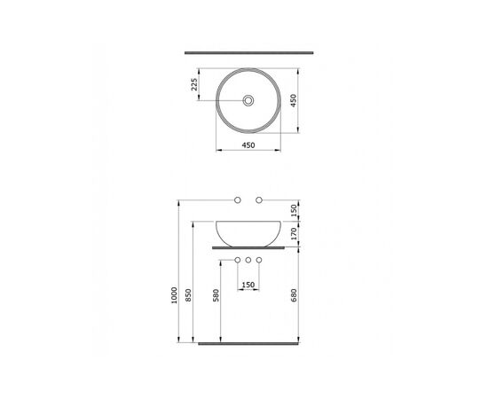 раковина накладная bocchi venezia 1119-032-0125 45x45 см розовая матовая в Астане фото № 3