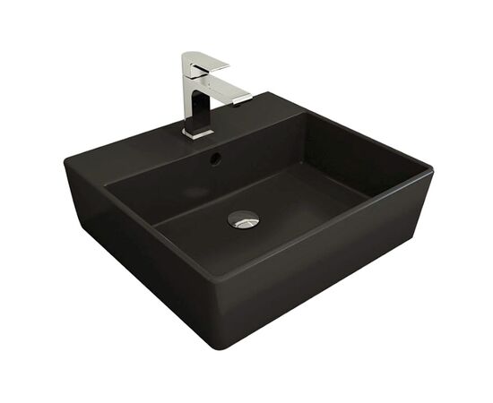раковина накладная bocchi milano 1216-020-0126 50 см антрацит матовый в Астане фото № 1