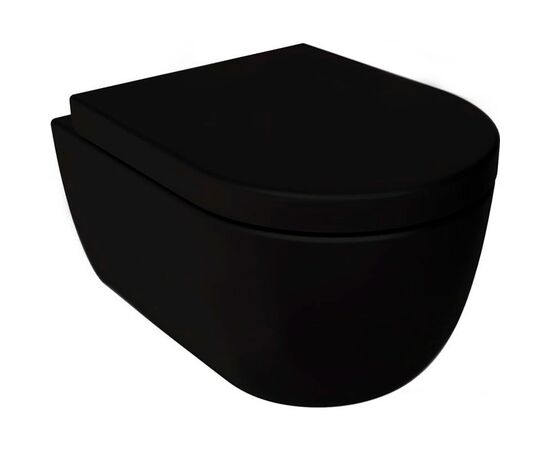 унитаз подвесной bocchi v-tondo 1416-004-0129 с микролифтом черный матовый в Астане фото № 1