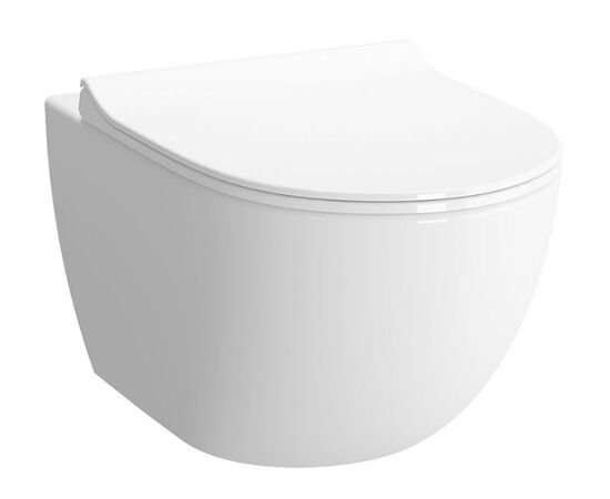 унитаз подвесной vitra 4448b003-0075 sento. тонкая крышка с микролифтом (комплект) в Астане фото № 1