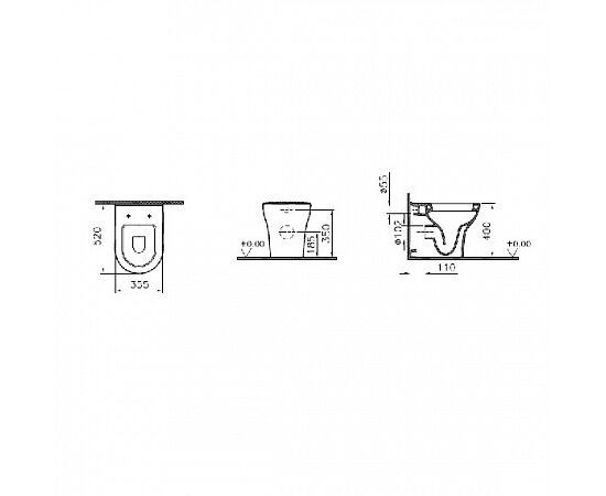 унитаз приставной vitra zentrum 5788b003-0075 (комплект) в Астане фото № 3