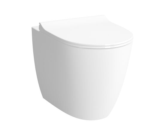 унитаз приставной vitra sento 5985b003-0075. тонкая крышка с микролифтом. в Астане фото № 1