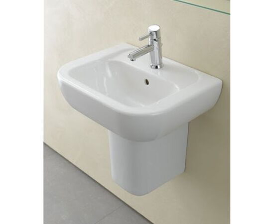 раковина подвесная vitra retro 5166b003-0001 60 см на полуножке в Астане фото № 2