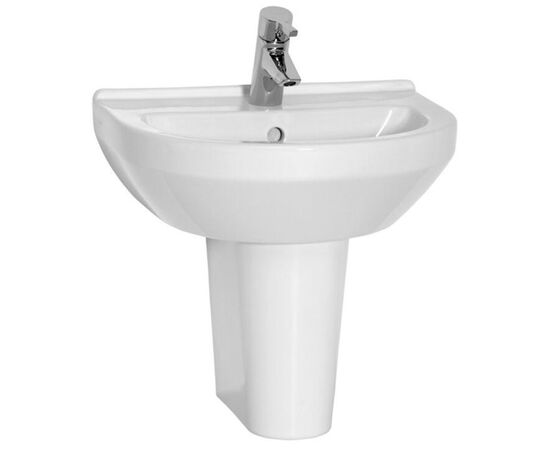 раковина подвесная vitra s50 5301b003-0001 55 см на полуножке в Астане фото № 1