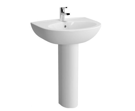 раковина vitra zentrum 5786b003-0001 60cм с пьедесталом (комплект) в Астане фото № 1