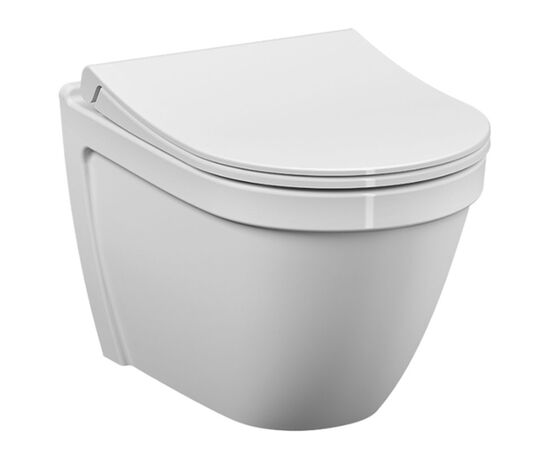 унитаз подвесной vitra s50 5956b003-0101 rim-ex.тонкая крышка с микролифтом в Астане фото № 1