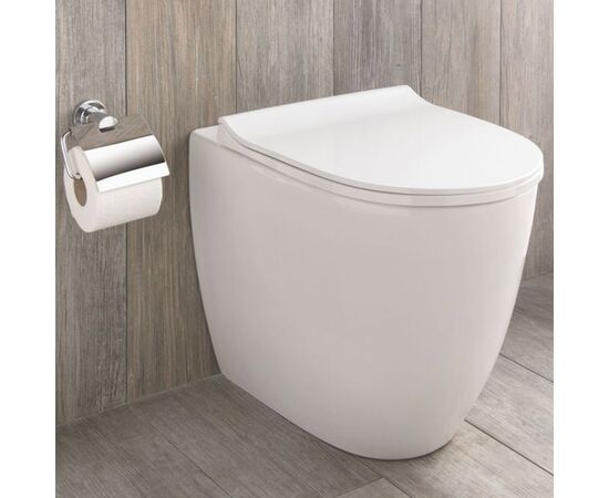 унитаз приставной vitra sento 5985b003-0075. тонкая крышка с микролифтом. в Астане фото № 2