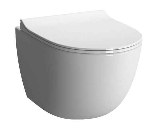 унитаз подвесной vitra sento 7748b003-0075 rim-ex тонкая крышка с микролифтом (комплект) в Астане фото № 1