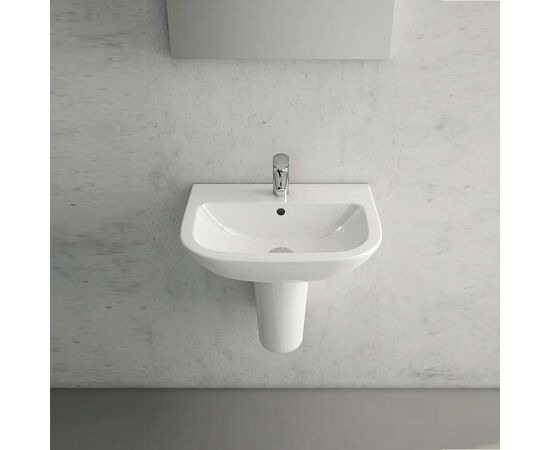раковина подвесная vitra s20 5503b003-0001 60 см на полуножке в Астане фото № 2