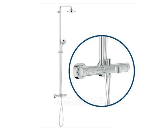 Душевая система grohe tempesta cosmopolitan 210 26223001 new  с термостатом для ванны в Астане фото № 1