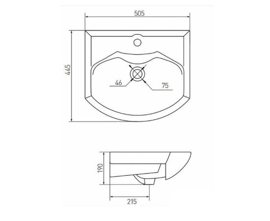 умывальник акватон 1wh207781 smile-50 в Астане фото № 2