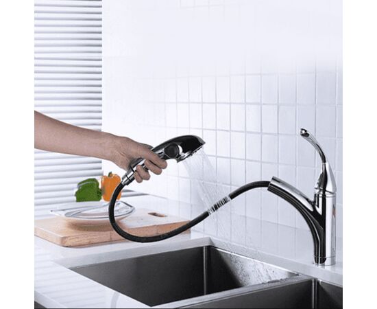 Lemark lm5650c intense смеситель для кухни с вытяжным изливом, хром (313ar) в Астане фото № 2