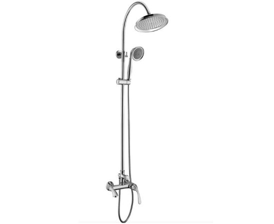 Lemark lm5662c интенс смеситель для ванны с верхней душевой лейкой тропический дождь, фикс. излив, хром в Астане фото № 1