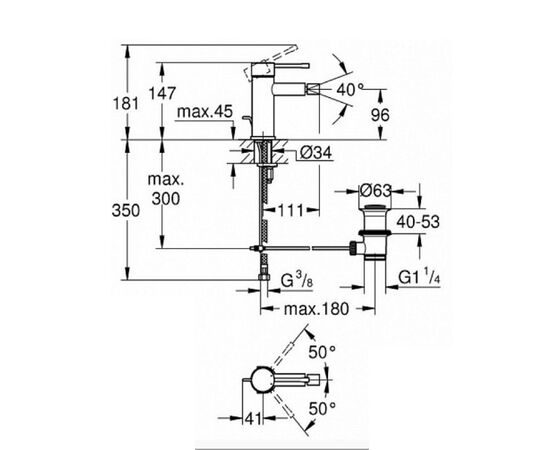 смеситель для биде grohe essence 32935001 в Астане фото № 2