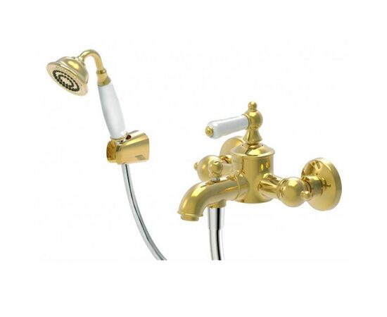 смеситель для ванны в золотом цвете bravat f675109g-в art в Астане фото № 1