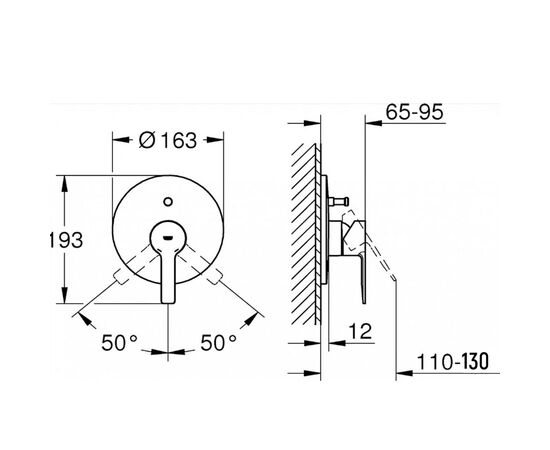 Встраиваемы смеситель grohe lineare 19297001 для ванны в Астане фото № 2