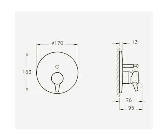 Встраиваемый смеситель vitra x-line a42264exp/ v-box a42262exp в Астане фото № 2
