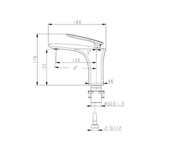 Lemark lm6806c белларио смеситель для умывальника монолитный, хром в Астане фото № 2