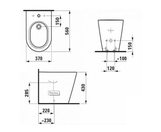 Биде laufen kartell by 8323310003021 в Астане фото № 3