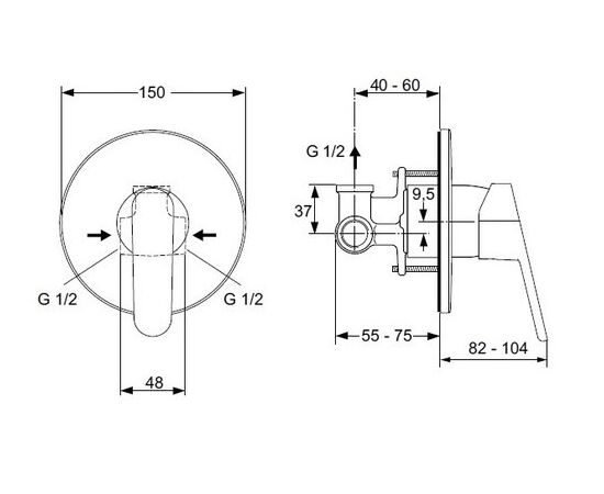 Гигиенический душ ideal standard ceraplan b0040aa в Астане фото № 3