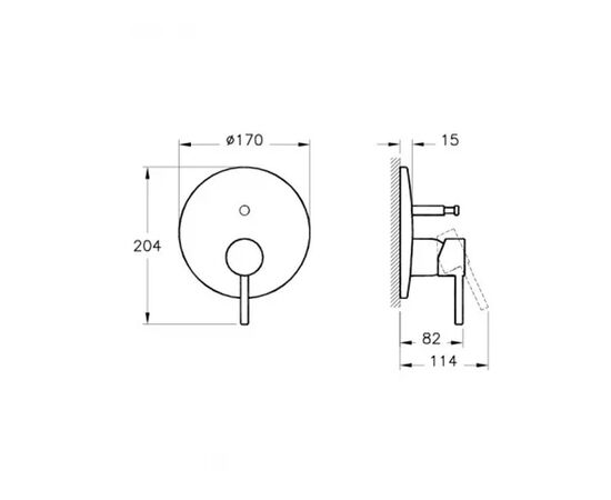Встраиваемый смеситель vitra armix a42207exp/a41949exp в Астане фото № 2